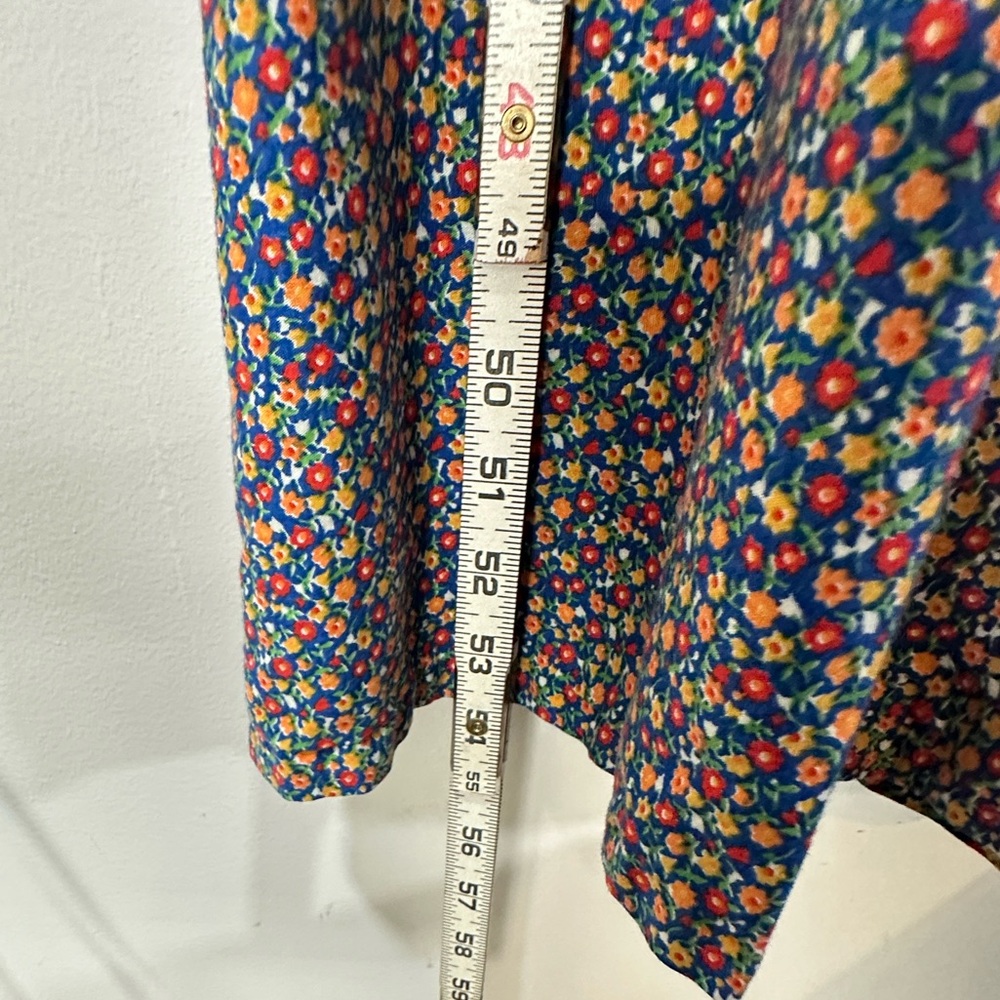 Vintage 60-70’s Floral Long Sleeve prairie Dress handmade women’s size small - Picture 15 of 16